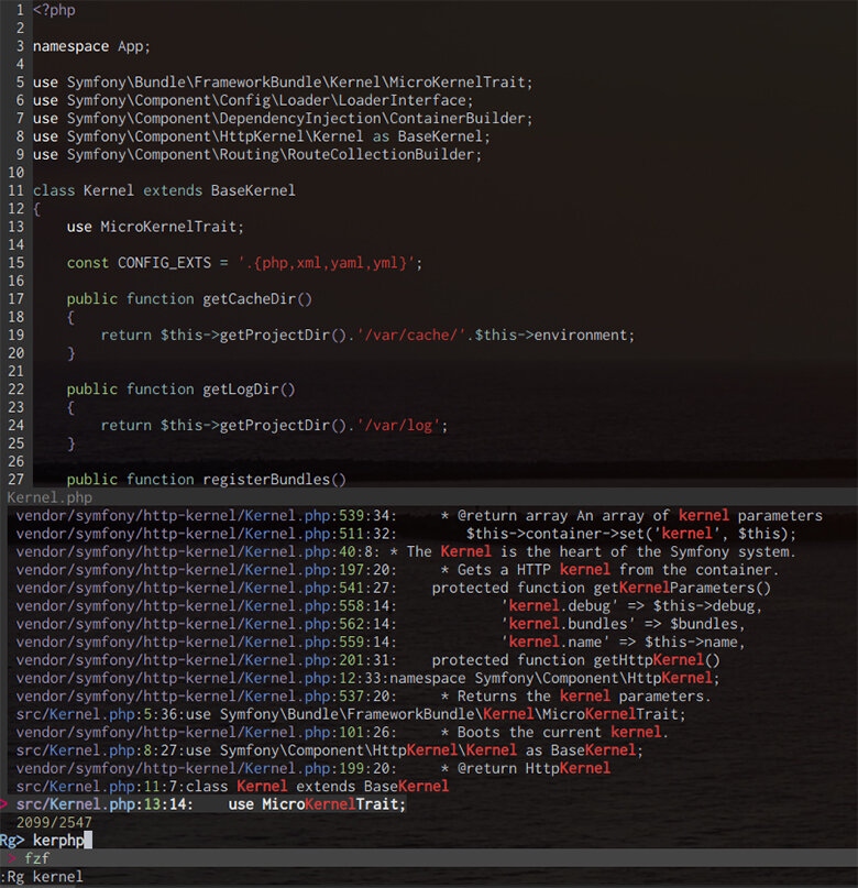 Vim search is a beast with fzf and ripgrep 