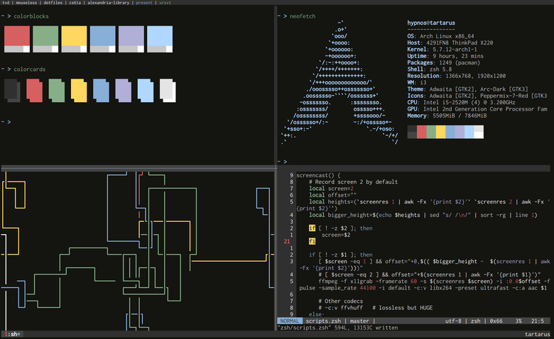 mouseless development environment