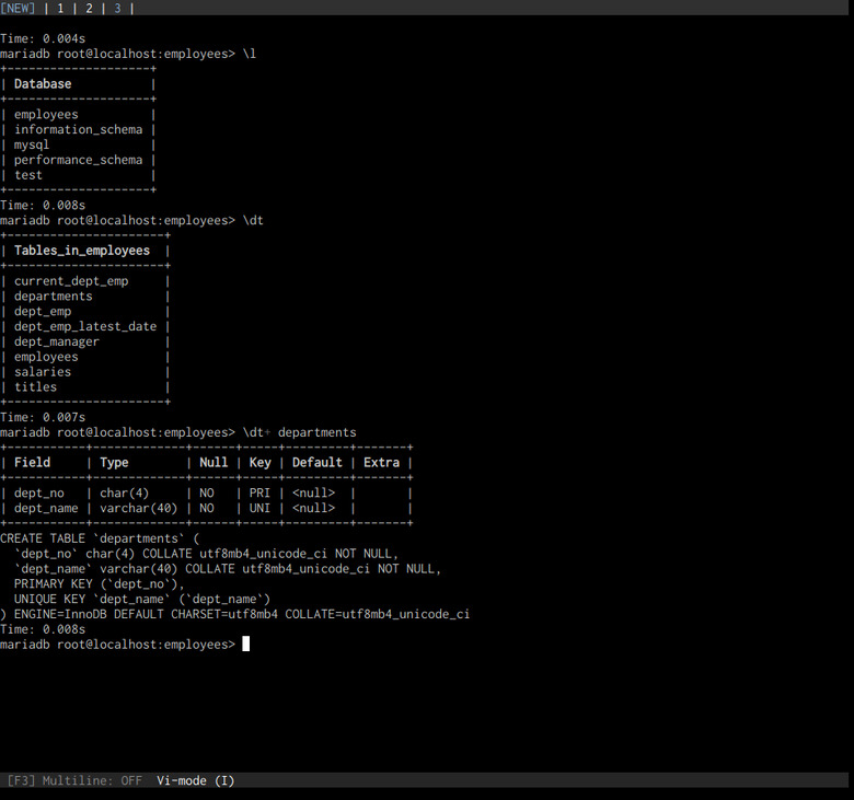 list-database-tables