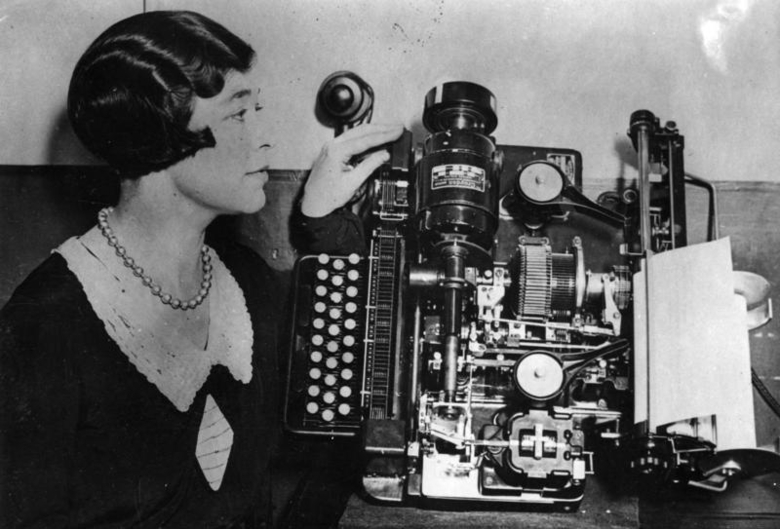 A Creed Model 7 teleprinter, 1931