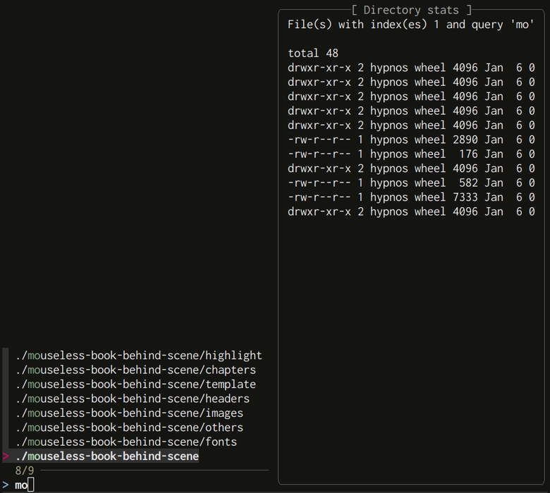 Using different preview placehoders with fzf with different flags